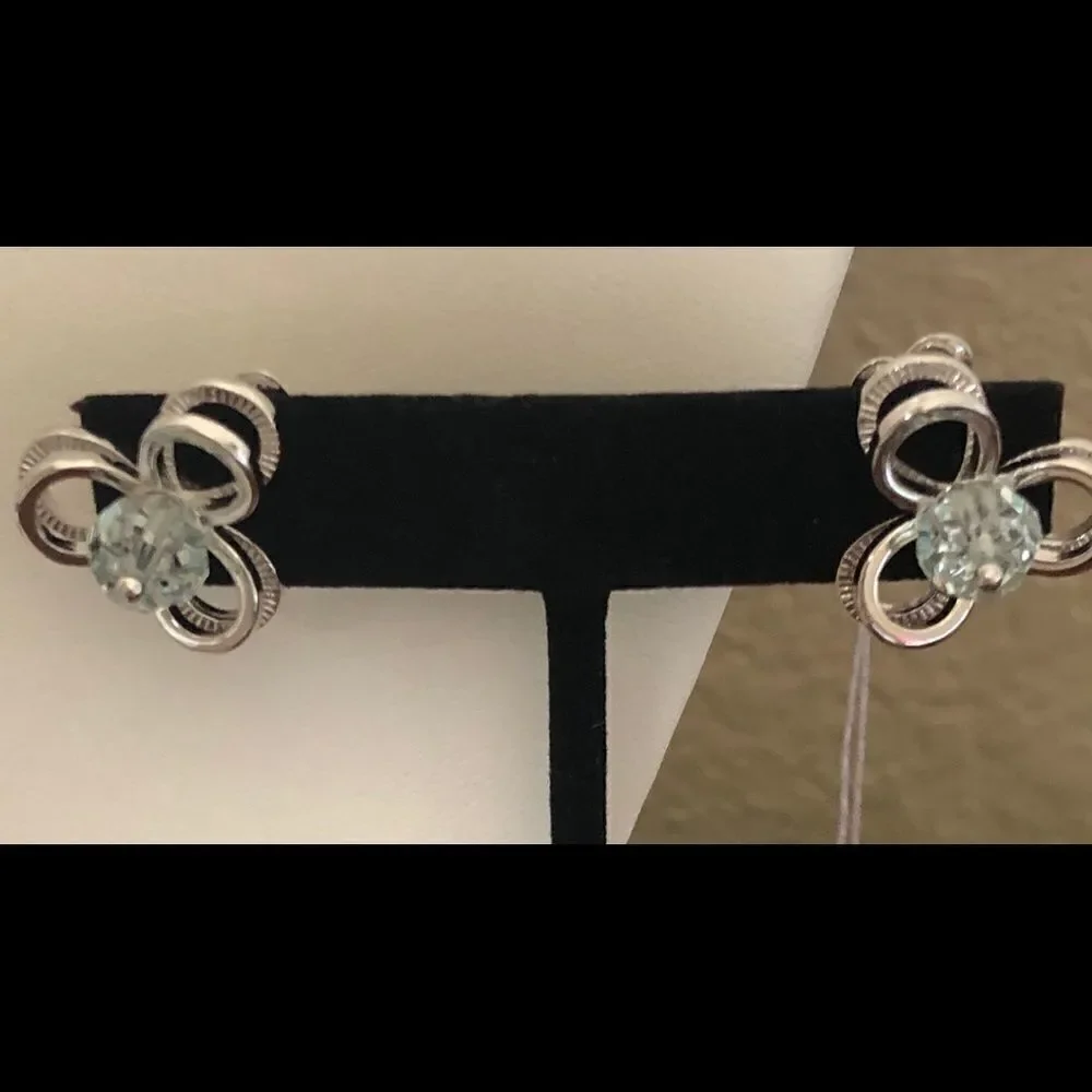 Swarovski authentic crystals White Rhodium Plated